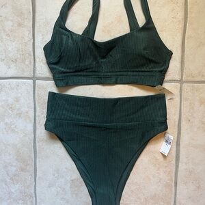 Aerie ribbed bikini set
